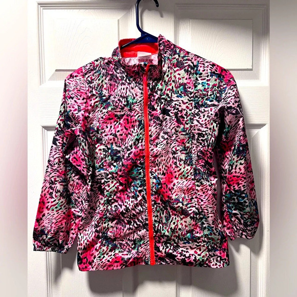 Adidas Girls Animal Printed Light Outerwear Jacket Size Small (8/10) - Picture 1 of 5